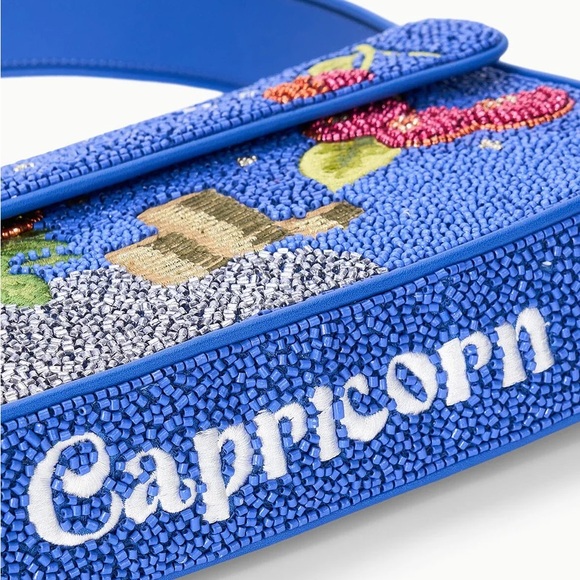 STAUD ZODIAC BEADED TOMMY BAG CAPRICORN - Picture 2 of 8